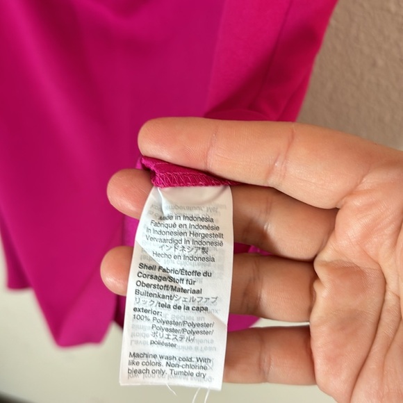 J. Crew Sleeveless cowlneck top in fuchsia size XS - Picture 6 of 9